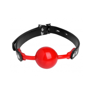 Hush Locking Silicone Ball Gag - Red