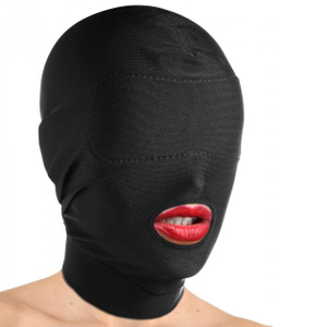 Open Mouth Hood With Padded Blindfold