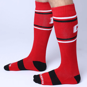 Challenger Knee High Socks - Red