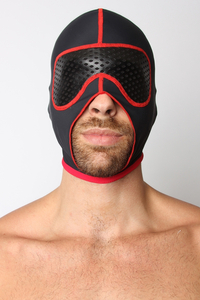 Gambit Nylon Hood - Black/Red
