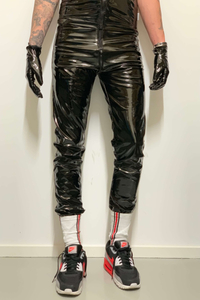 PVC Pants with Thru Zip