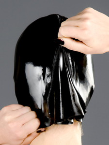 Latex Hood with Open Mouth