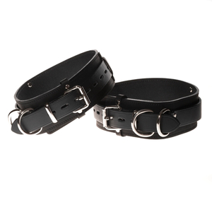 Light Duty Leather Thigh Restraints - Lock Buckle