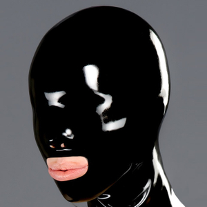 Latex Hood with Open Mouth