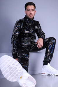 Holographic PVC Tracksuit Pants