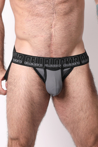 Snap Up Jock - Grey